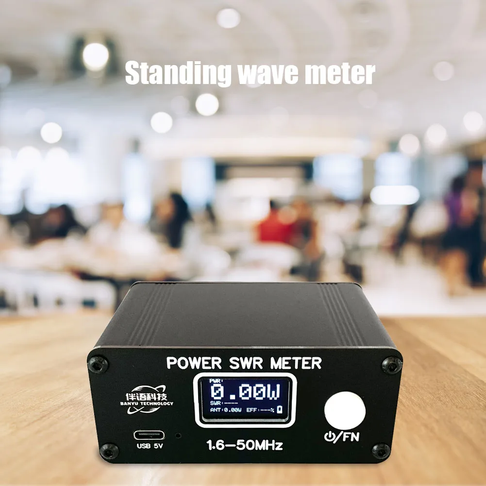 Mini High Frequency SWR Meter 0.5W-150W Digital Display Standing Wave Ratio Meter Accuracy Better Than 5% Shortwave Power Meter