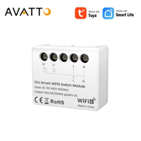 AVATTO WiFi 6 Mini Smart Light Module,Tuya Switch Module with Power Meter,Smart Life APP Remote Control.
