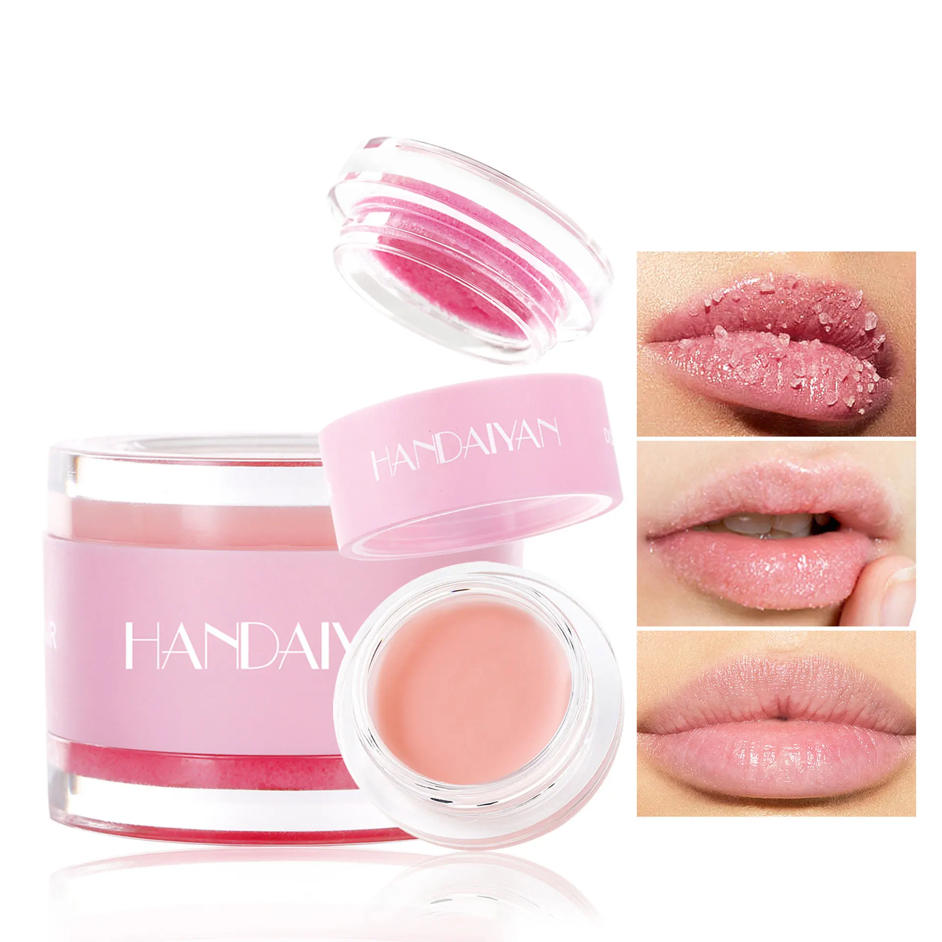 Double Repair and Care 2 in 1 Blam Lip Scrub Wax with Natural Sugar Grains for Lips Repair and Nurture