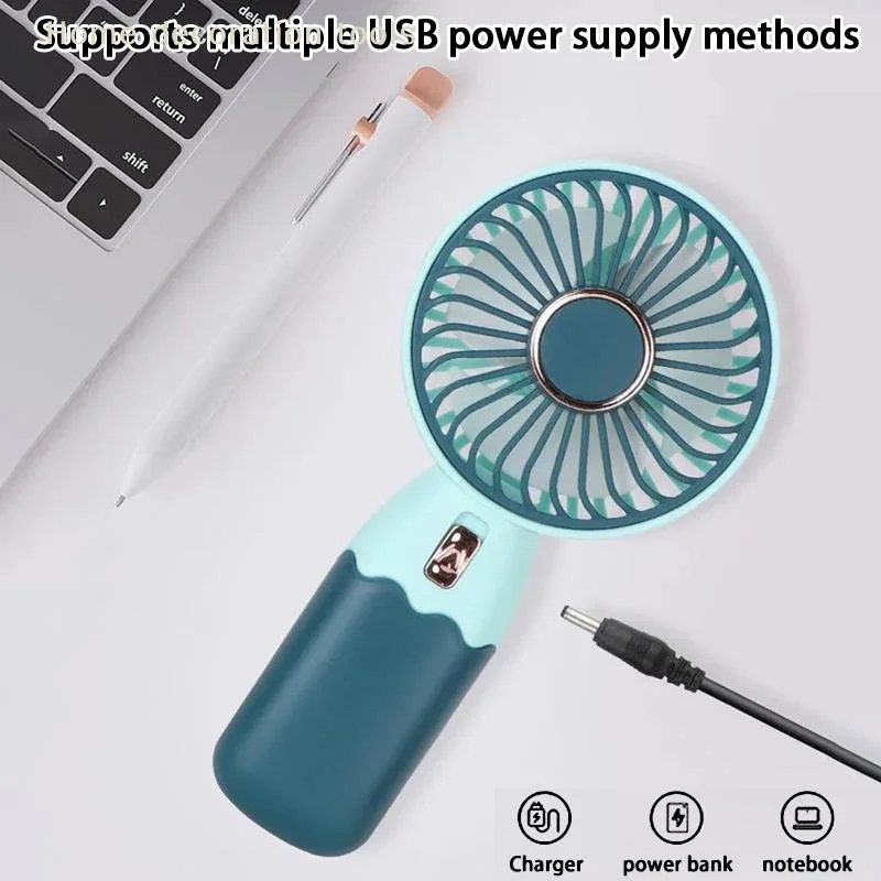

Мини-вентилятор 2-в-1: портативный, электрический, USB-перезаряжаемый, для охлаждения, для улицы, спорта, офиса, дома, лета