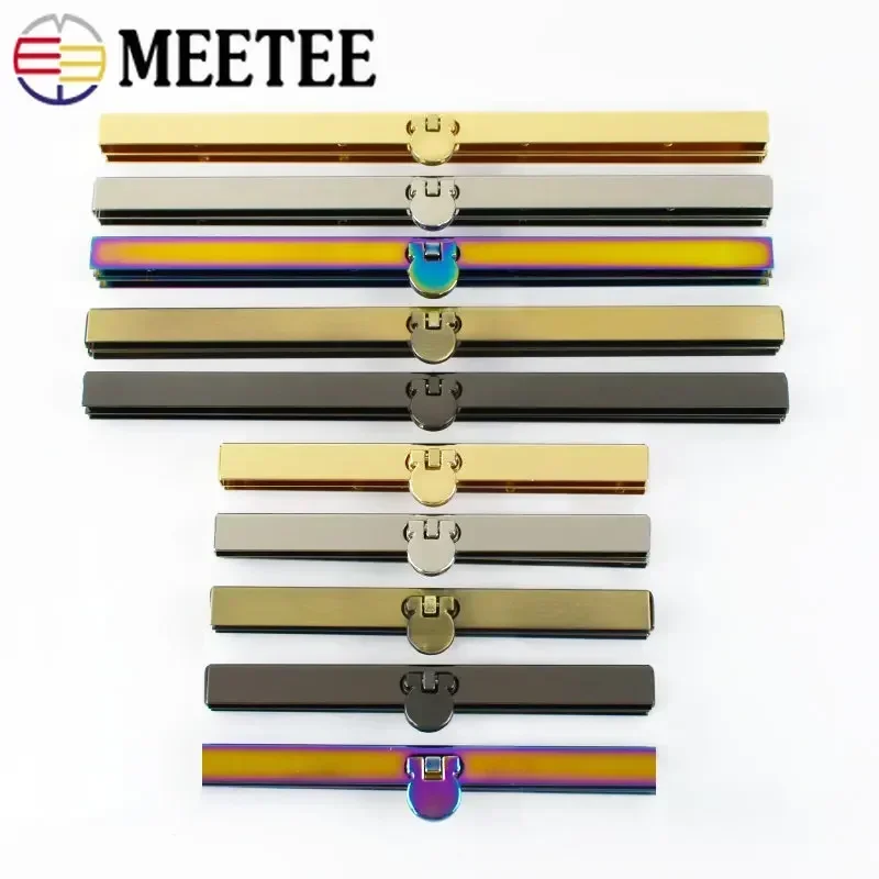 115/190mm Metal Wallet Frame Buckles Purse Kisss Lock Edge Strip Clasp Bag Handle Clip Buckle Screws Making Locks Accessory