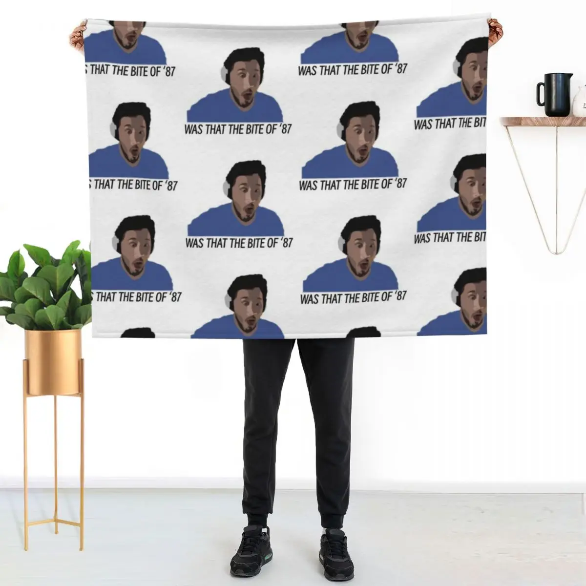 

WAS THAT THE BITE OF 87 Throw Blanket Summer Cool Breathable Blanket for Sleeping