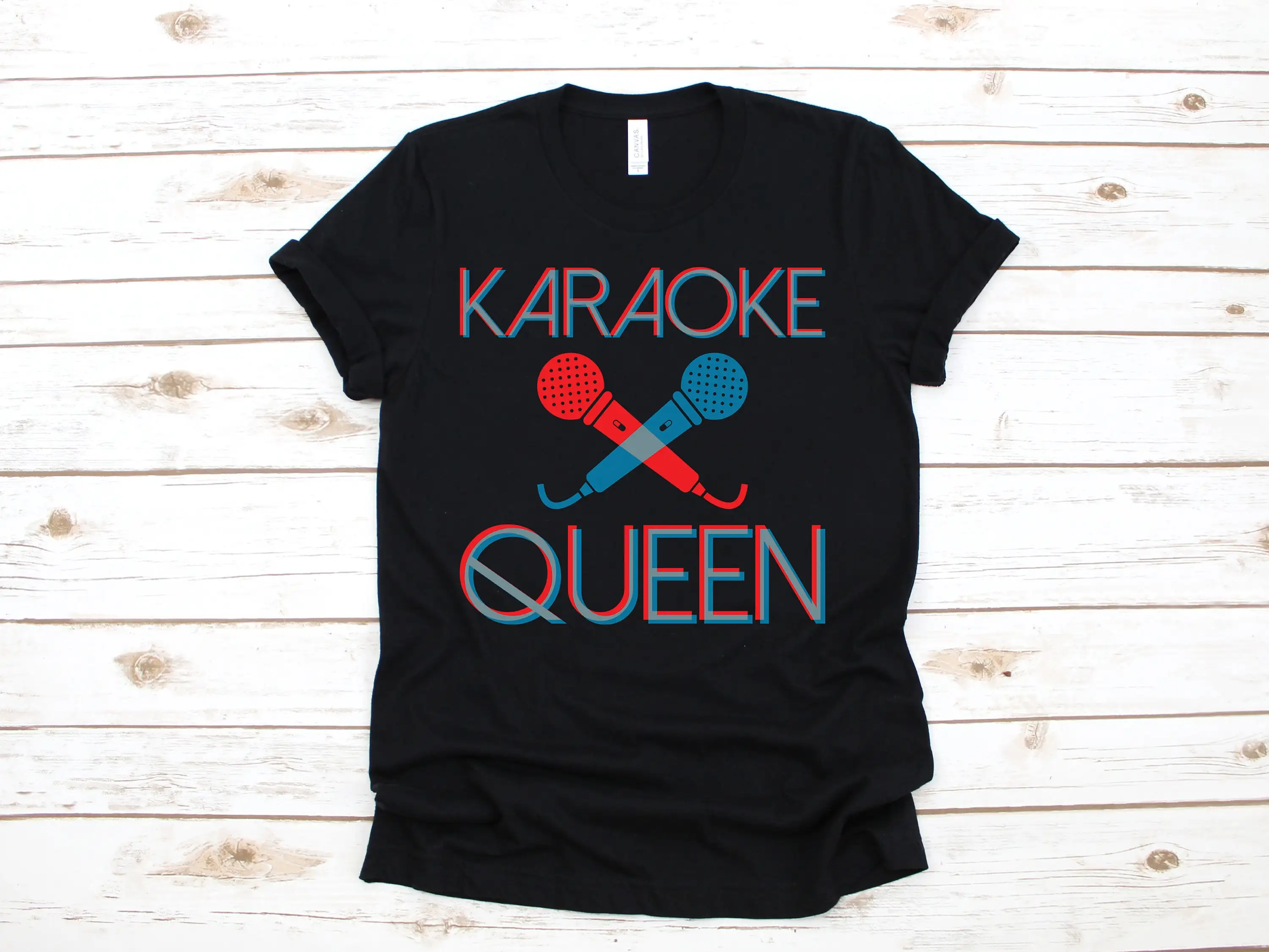 Karaoke Queen T Shirt Girl Singer Women SweaT Long Sleeve Kids Apparel