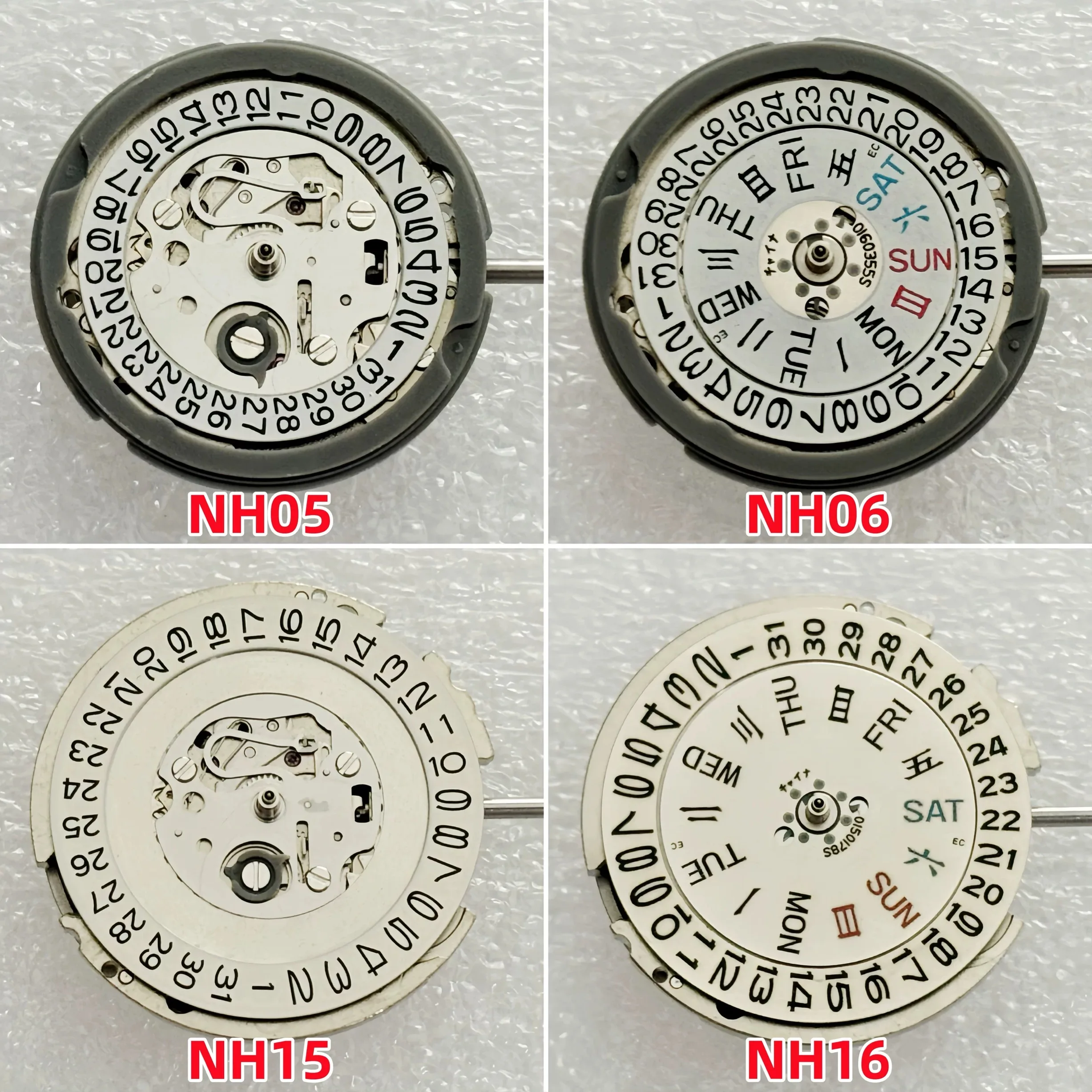 Movimiento Mecánico Automático Original Japonés NH05/NH06/NH15/NH16 de 21 Rubíes para Reparación de Relojes, Repuesto Original Nuevo