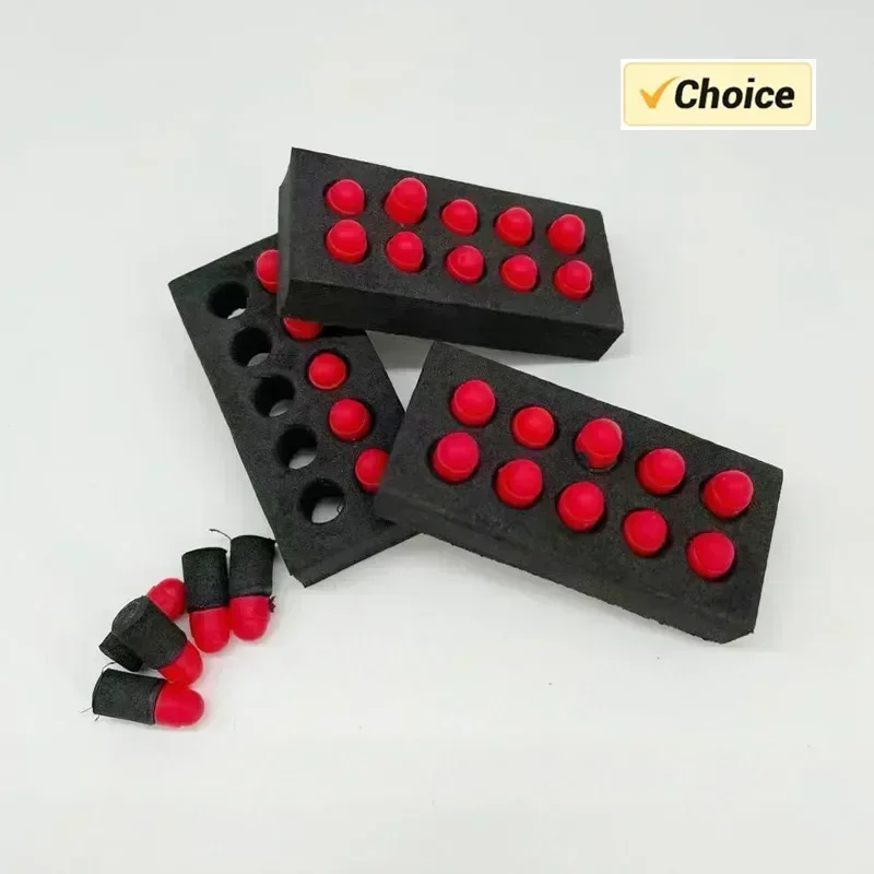 B100pcs 7*1.6mm رغوة إيفا المطاطية الناعمة الهوائية (ليست البلاستيك الصلب) كرات الطلاء Airsoft Shot #1