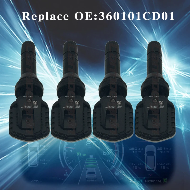 433MHz TPMS Tire Pressure Sensor Monitoring 3601010-CD01 For CHANGAN CS35 CS55 CS75 EADO Plus UNI-K UNI-T Replace 3601010CD01