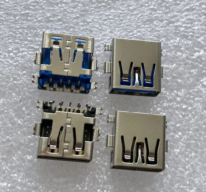 For notebook, computer USB3.0 interface, female seat, short body, sinking plate 90 degrees A female USB port, length 13MM