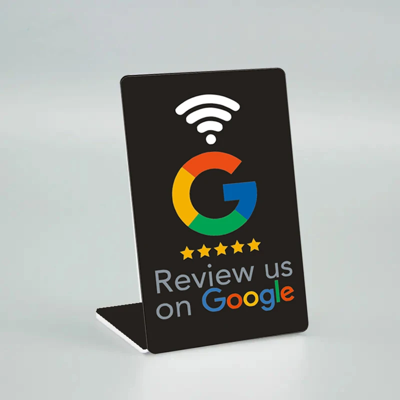 Personalizied Printing NFC Stand Display for Google Review Instagram Facebook Social Media