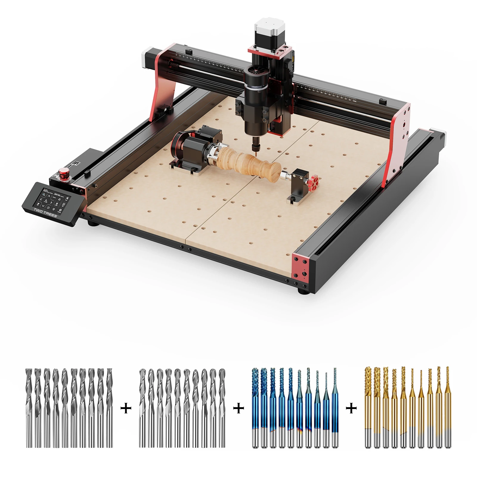 Shenzhen Factory TTC450 Pro 3 4 Axis Cnc Self Assembly 3d Conversion Kit For Milling With 20W Laser Cutter Drill Bits