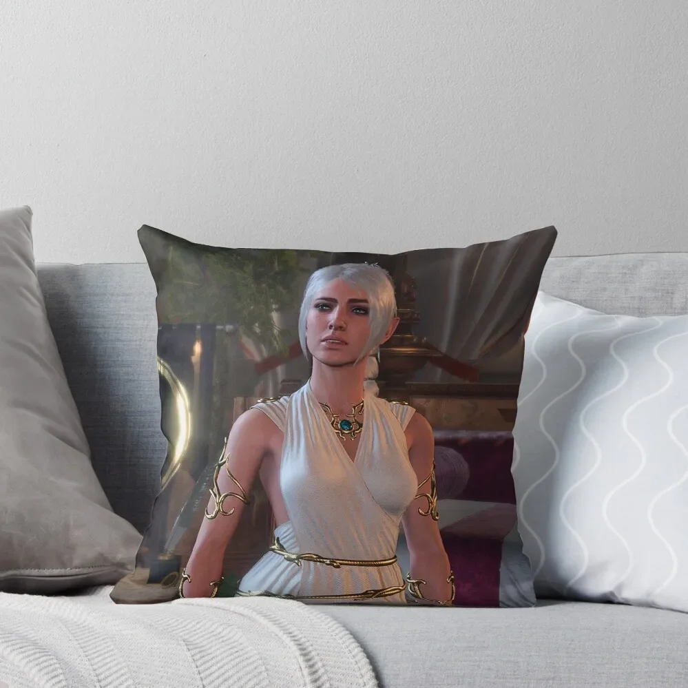 Shadowheart Cleric Adventurer in evening gown Throw Pillow Pillows Aesthetic Decorative Cushions For Living Room Pillow