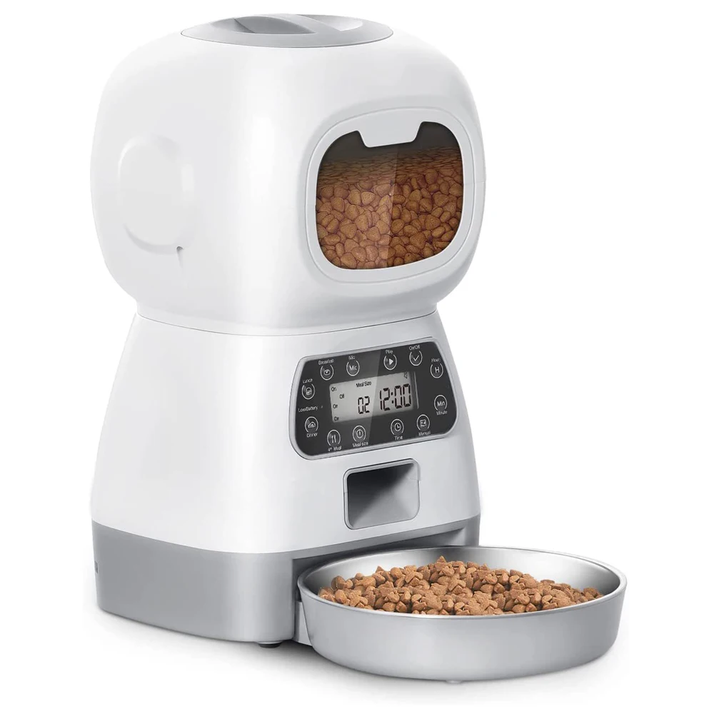 Intelligent Electric 3.5L Pet Feeder Automatic Cat Food Feeding Bowl Spot Point Dog Feeder Wholesale