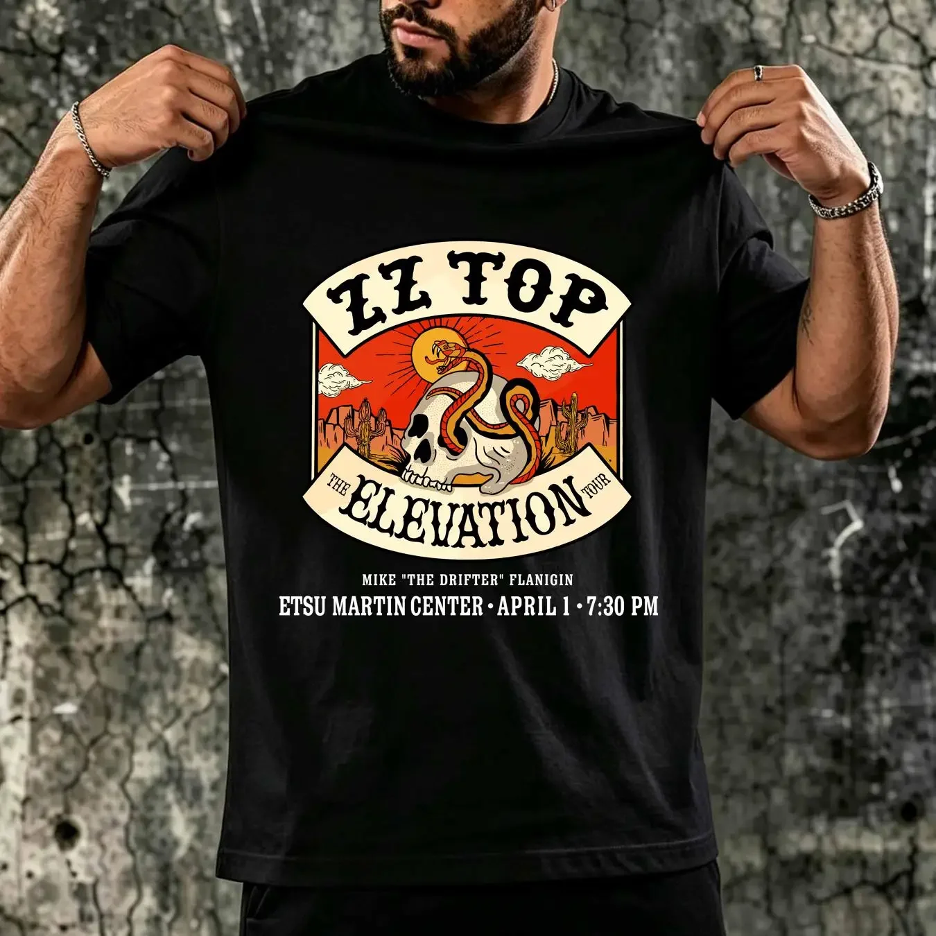 washed T Shirt ZZ Top The Elevation Tour 2024 Band P557 vintage Washed fashion Unisex Top For Everyday Wear Stylish Versatile