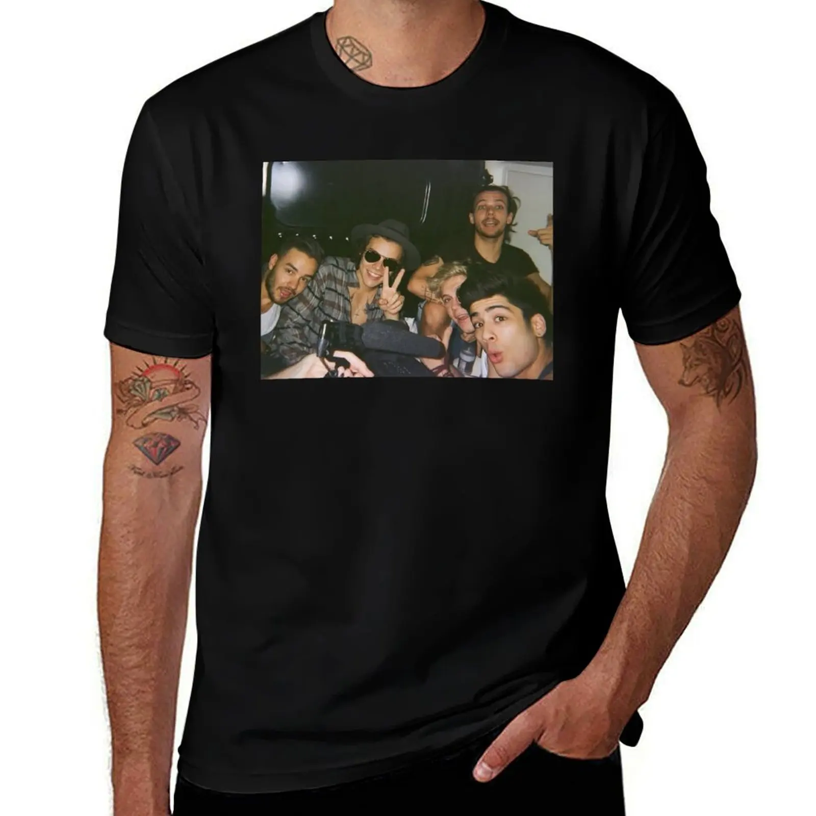 

Liam 1D Selfie T-Shirt men t shirt cotton 100% anime tshirt