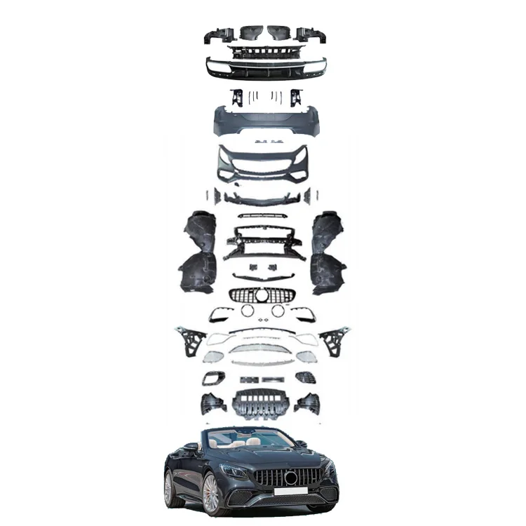 Flying Wing New W217 S-Class Coupe C217 2014-2020  Body Kit Front/Rear Bumper Bolt-On Plug+Play Upgrade Kit