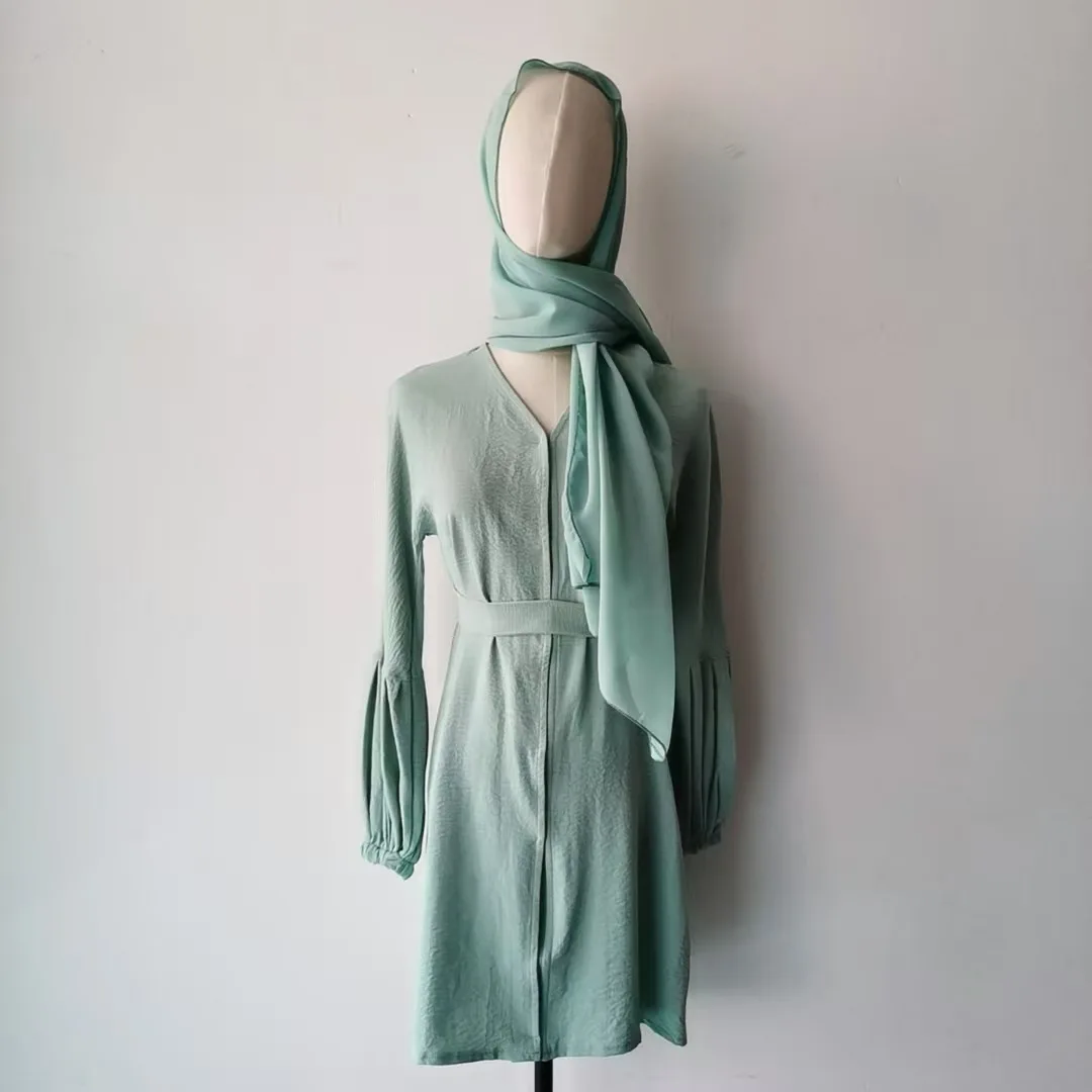 

Рамадан Ид 2025 Новый никаб Химар Дети Мусульманская Абая Дубай Турция Ислам Платье Молитвенная одежда для девочек Kebaya Robe Musulmane