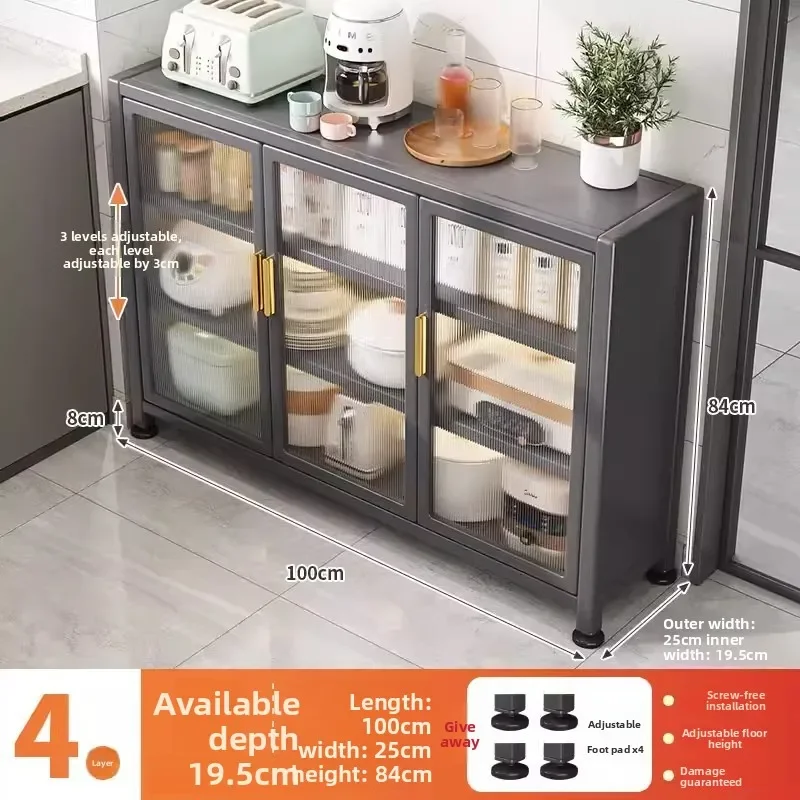 Slate kitchen rack Extremely narrow side cabinet Thin cabinet Crack dining side cabinet Floor-to-ceiling storage storage cabinet
