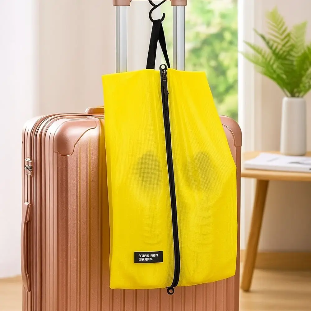 Shoe Organizer Waterproof Shoe Storage Bag Ultralight Foldable Portable Shoe Pouch Hand-Held Nylon Shoe Cover Travel
