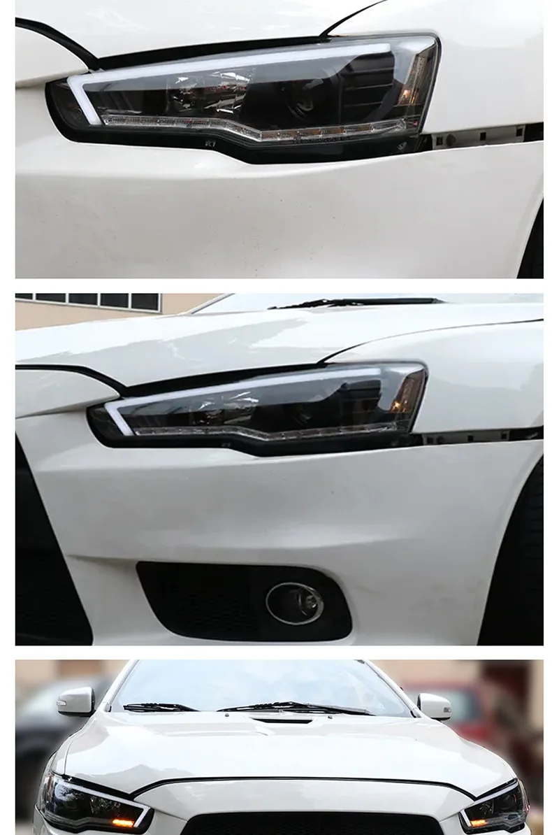 

Suitable for Mitsubishi Yishen Modified Headlight Assembly, A Pair of 08-12 V2 Steering Water Yishen Low Beam Lights