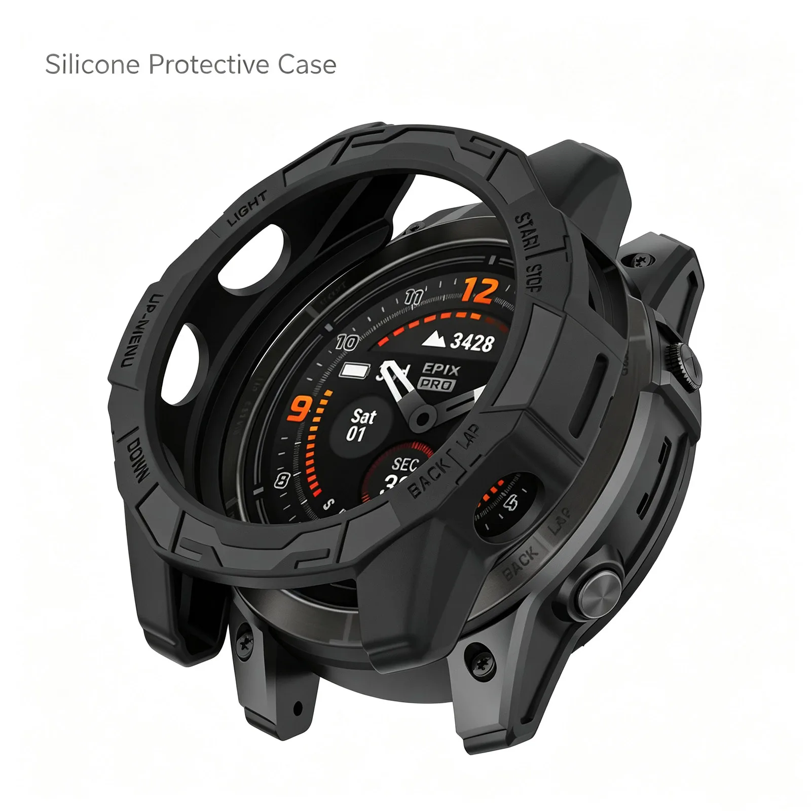 Protective Case For Garmin Fenix 7 7S 7X Silicone Case Protector Sleeve For Garmin Epix Pro 47mm 51mm Protector Frame Bumper image 2
