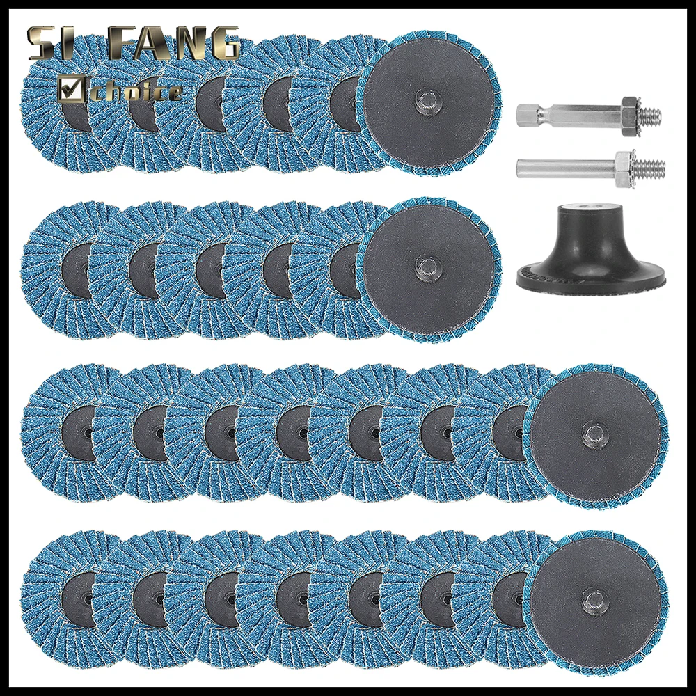 31pcs 2 inch Flap Discs with 1/4