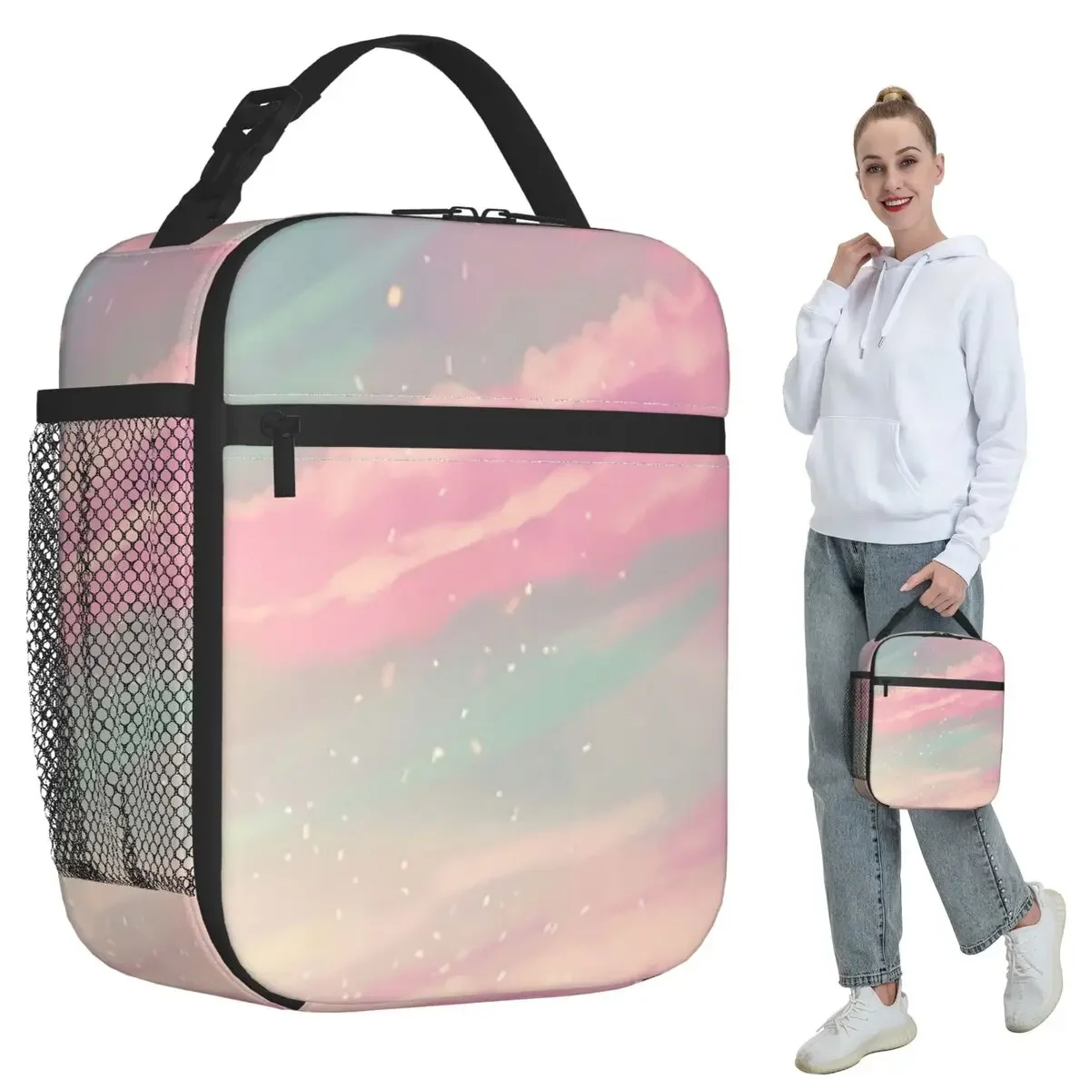 Dreamy Cloud Insulated Lunch Bag for Women Office Cooler Thermal Food Box Tote Portable Lunch Boxes Container