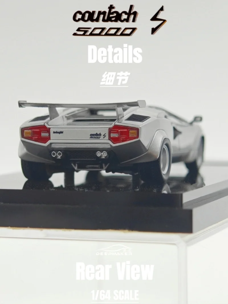 New In Stock Deepmaker 1:64 Lamborghini Countach 5000s Resin Model Miniature Diecast Lamborghini Ornaments Custom Toy  Kid Gift