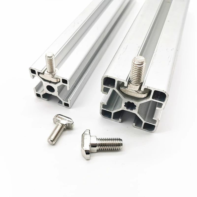M5 M6 M8 T Hammer Head T Bolt Aluminum Connector T Head Bolts Screws for EU 20/30/40/45 Aluminum Profile T-slot Screw