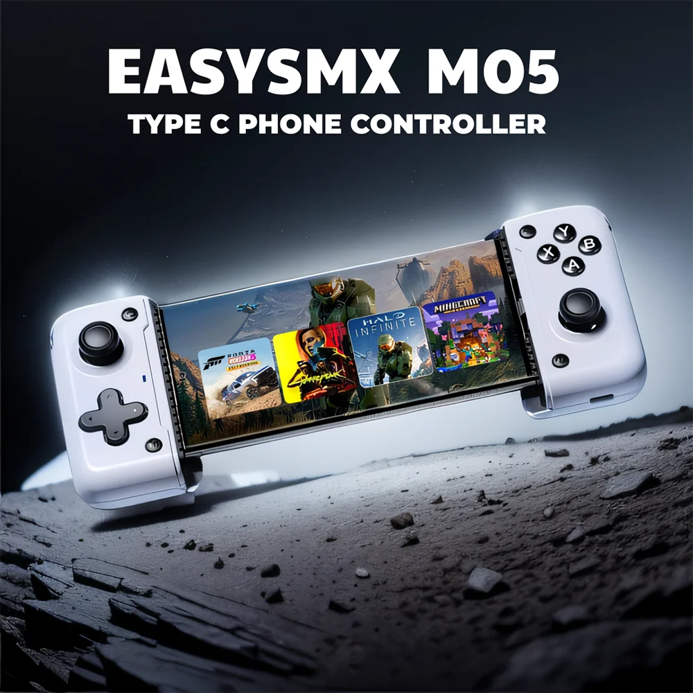 

Контроллер для мобильных телефонов EasySMX M05 Type C, совместимый с Android-телефонами/играми в облаке, Xbox Game Pass/STADIA/xCloud, с функцией маппинга