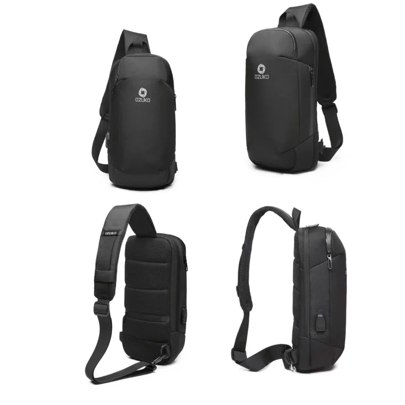 Waterproof Chest Bag for Men, Multi-back Outdoor Shoulder Bag, Leisure Sports Bag, Fashion Satchel, New
