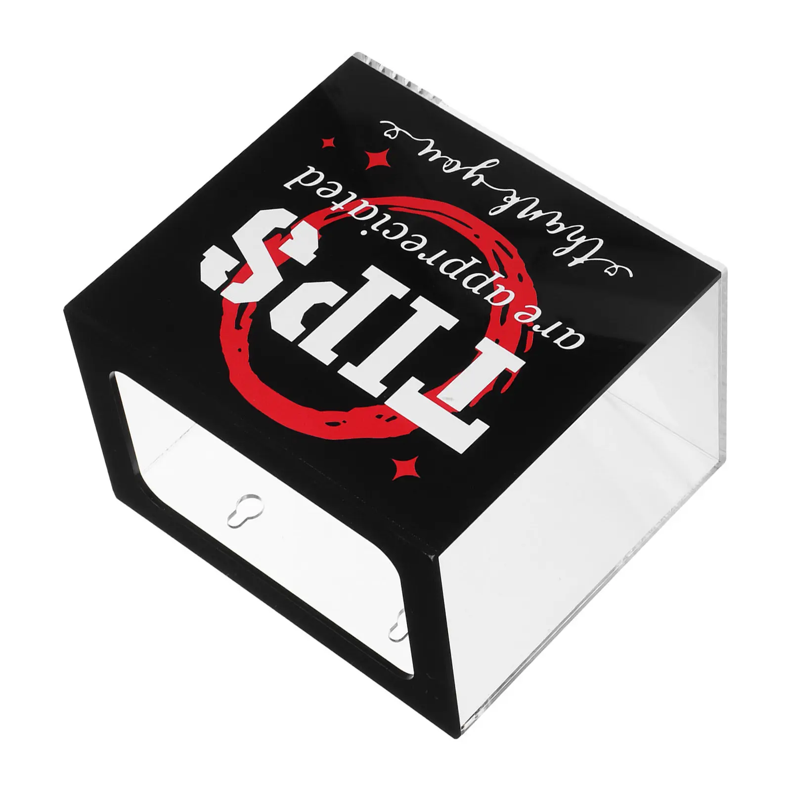 Boîte à dons en acrylique transparente, pot à fonds pour charité, boîte à trucs, urne de vote pour restaurant, bar, café, collecte de fonds