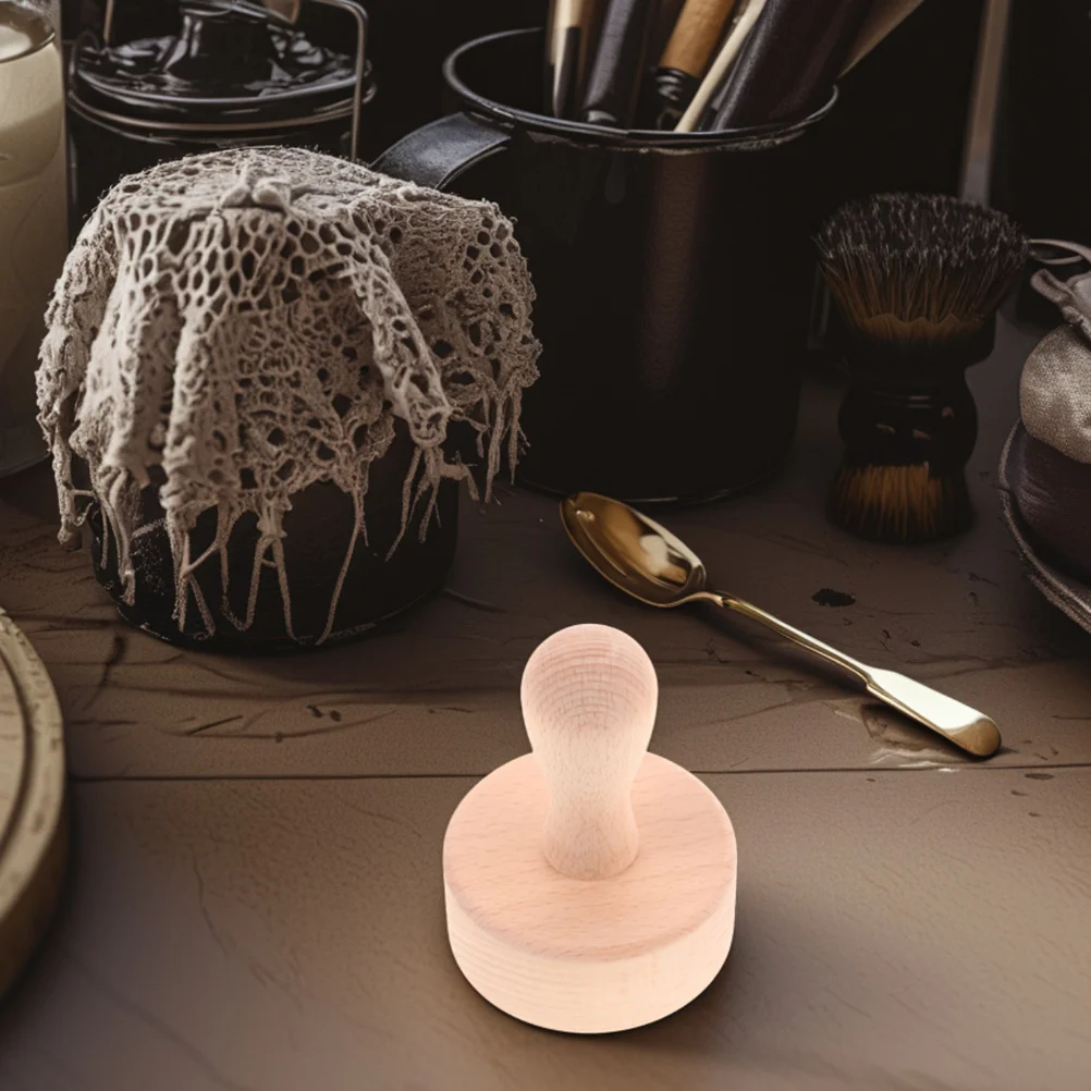 

2Pcs Wooden Egg Tart Tamper Mold Removable Bottom Dough Presser Mini Tart Pan Baking Tool for Pastries Cookies Cakes