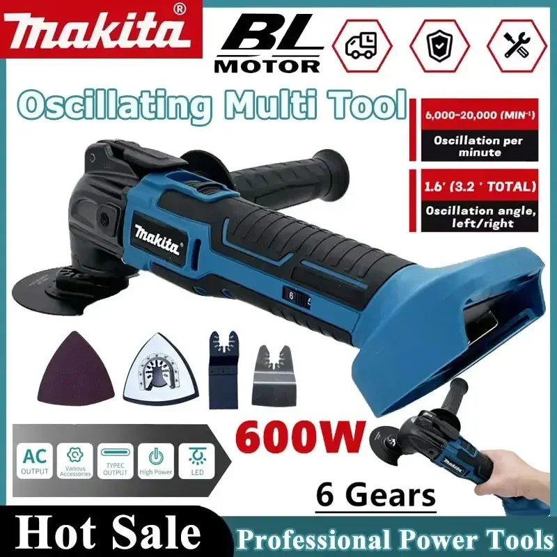 

Makita Brushless Quick Release Oscillating Tool Multi Functional Tool Renovator Electric Trimmer Compatible For 18V Battery