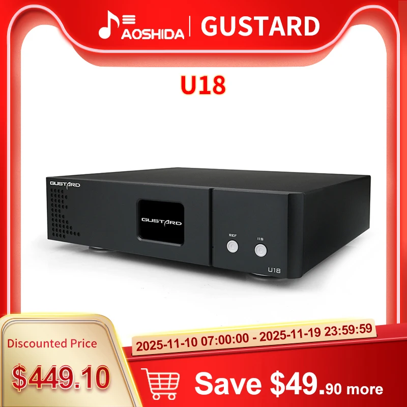Gustard U18 차세대 고성능 USB 오디오 인터페이스, XMOS XU216 DSD512 PCM768kHz HI-END 오디오 인터페이스, IIS 핀아웃