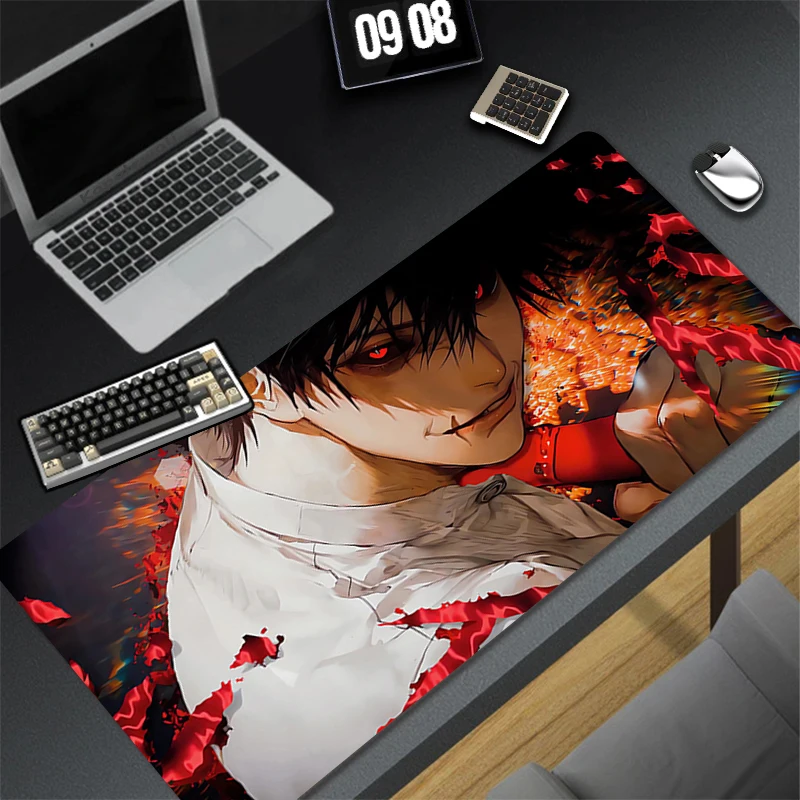 Rubber Anti Slip Cool Mouse Pad Luxury Gaming Accessories J-jujutsu Kaisen Toji Fushiguro Desk Mat Office Computer HD Mousepad