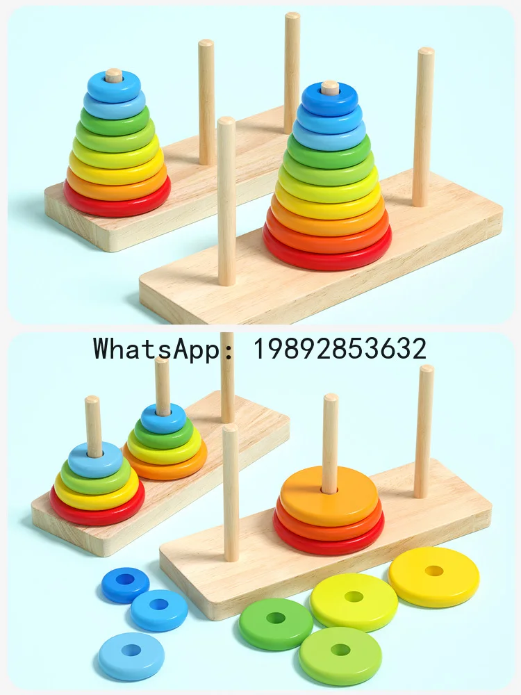 Estudantes da escola primária inteligência cérebro exercício matemática pensamento treinamento competição torre especial de wanoi