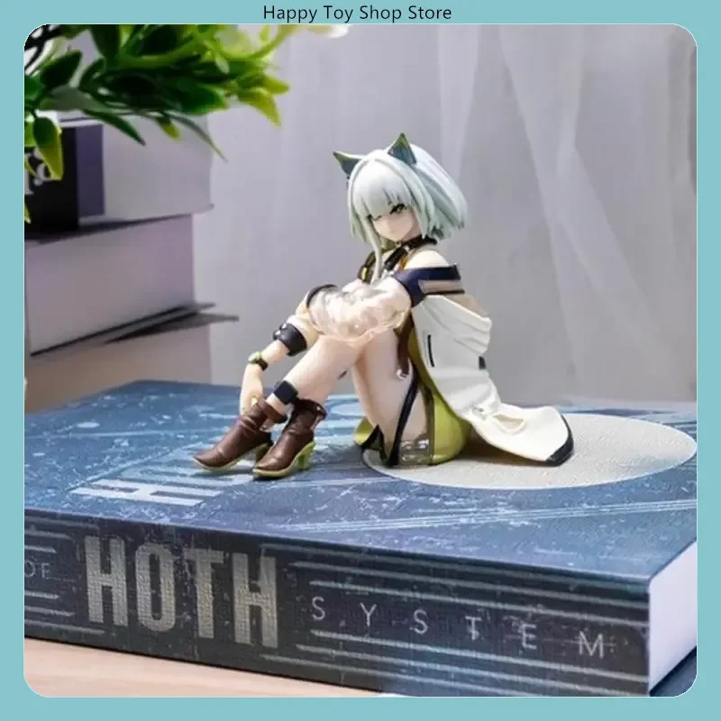 Arknights Kal'Tsit Sitting Pose Mini Figura Brinquedo Colecionável Macarrão Press Modelo Jogo Figura de Ação