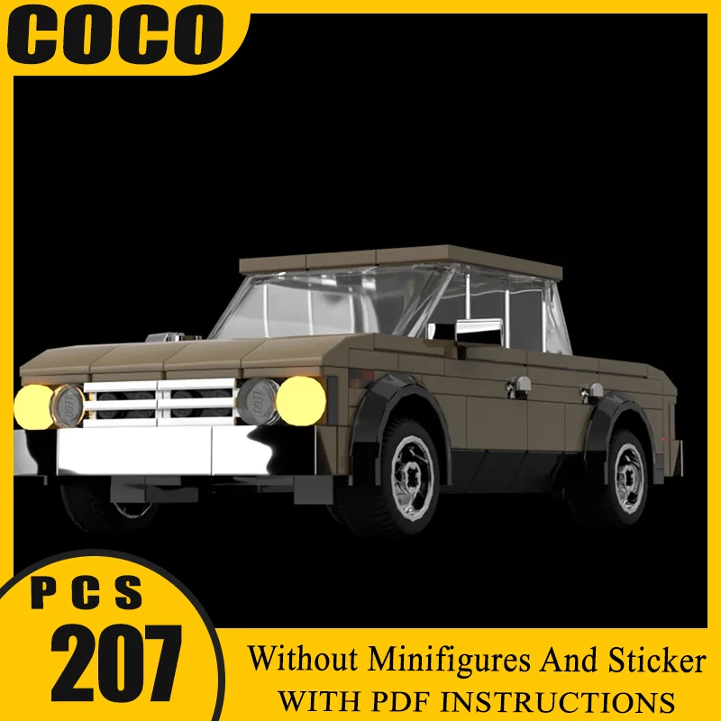 

Строительные блоки Moc, винтажный седан 1600/ ВАЗ-2106, технология, модульные кирпичи, модель подарков, рождественские игрушки, наборы «сделай сам», сборка