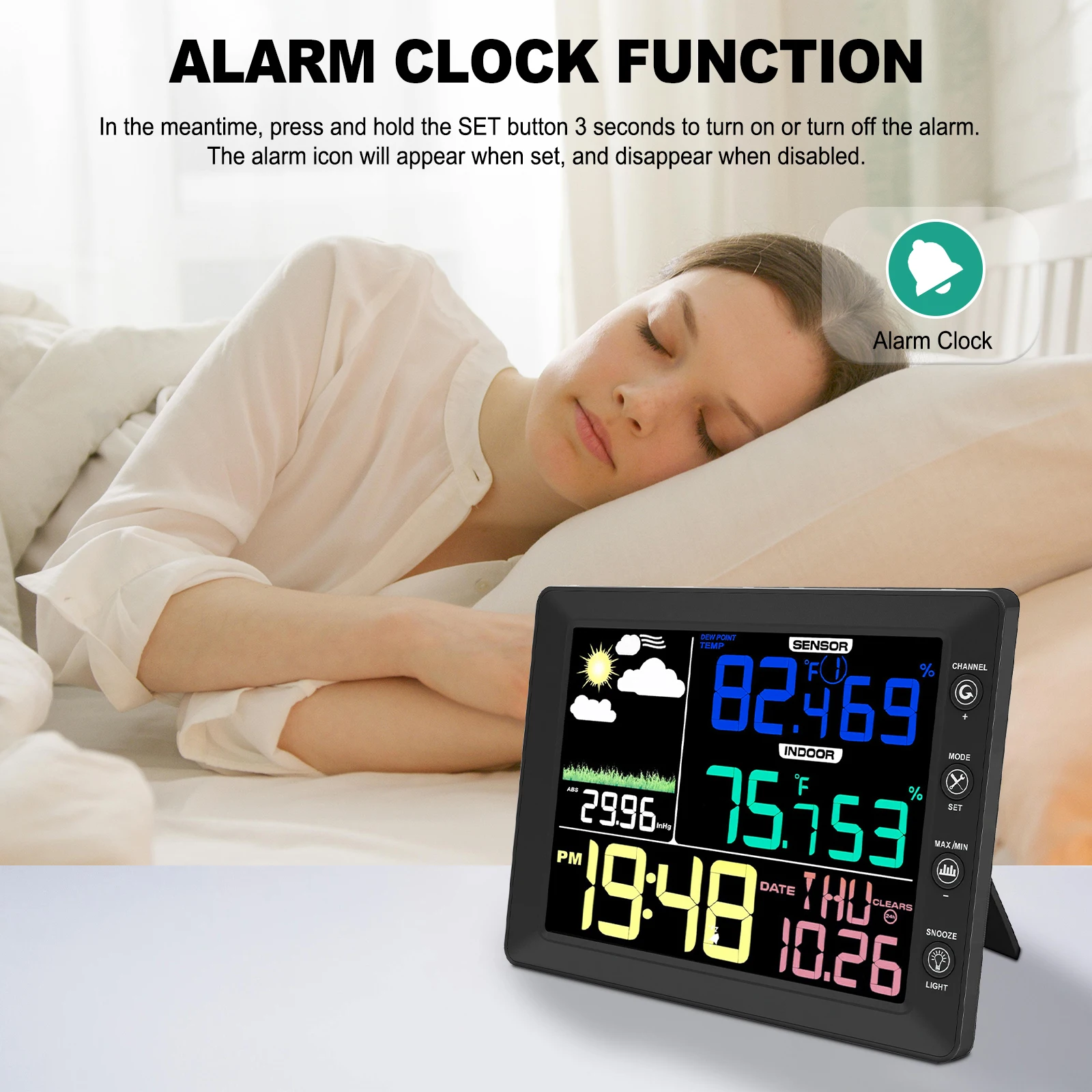 Wireless Weather Station with - Garden Weather Station ulasan dan harga