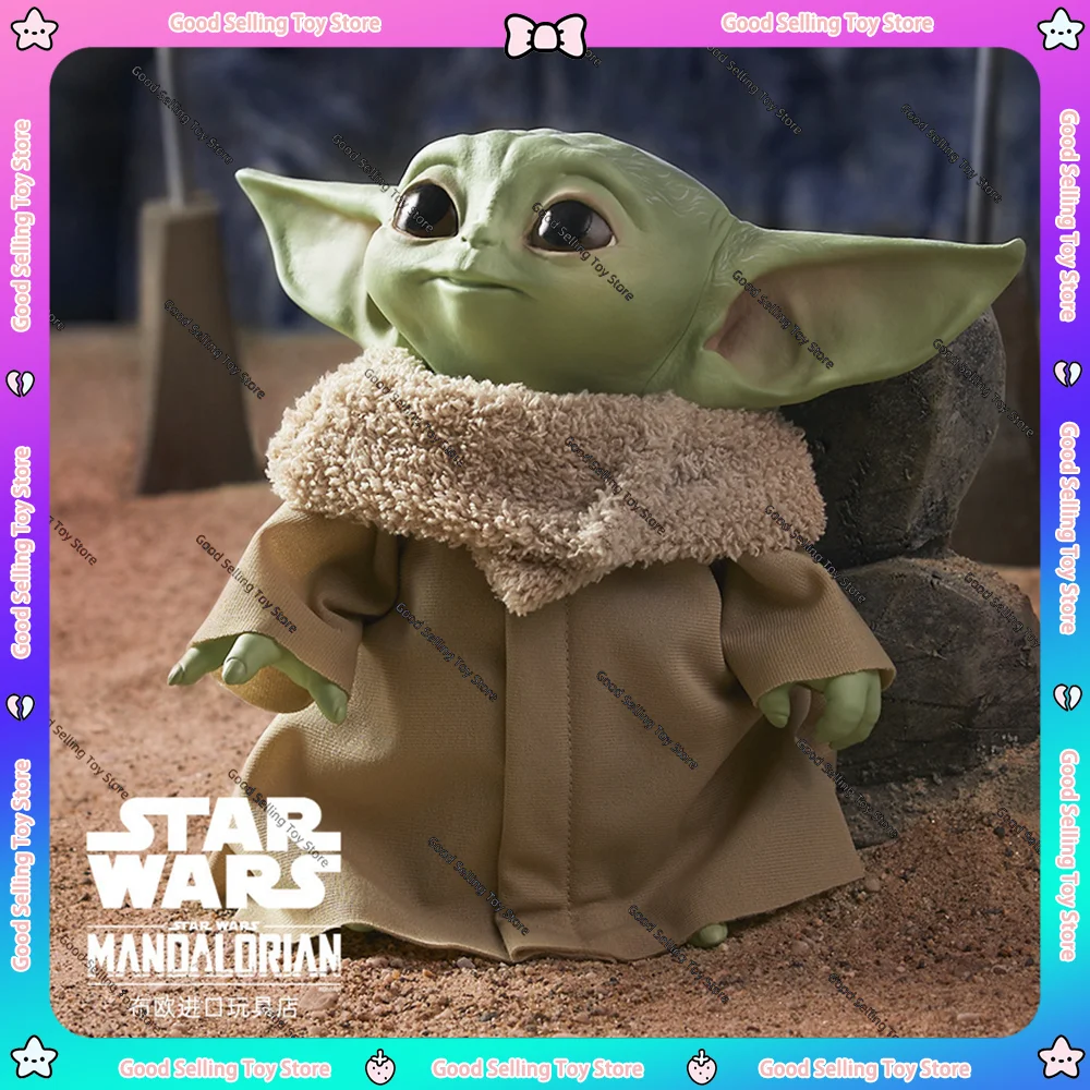En stock, adorable muñeco de peluche suave de Grogu, Baby Yoda de 28 cm, figura de juguete de The Mandalorian, The Child.