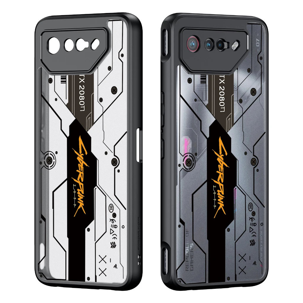 For ASUS ROG Phone 6D Ultimate Phone 6 Pro 7 Ultimate 8 Pro 8 Ultimate Shock Fall Prevention Transparent Case No.17