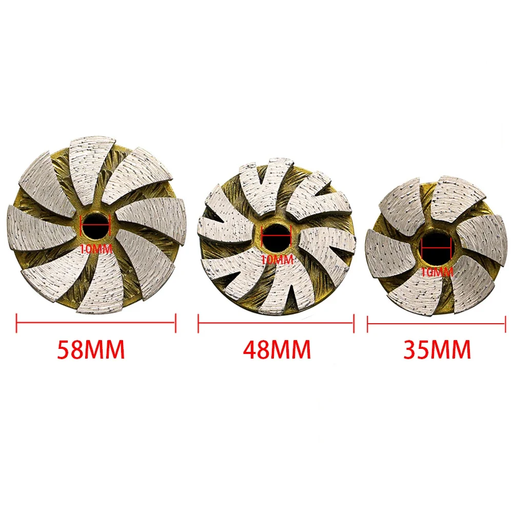 Mola diamantata Pulizia inferiore Ruota lucidante per ciottoli Vasi da fiori in pietra Pietra Ceramica Accessori per smerigliatrice Parte dello strumento