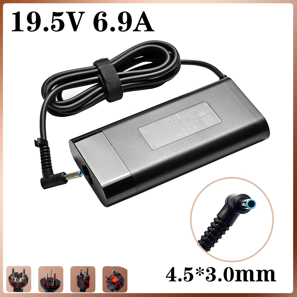 19.5V 6.9A 135W Laptop Charger Power Supply For HP L15534-001 TPN-DA11 TPN-CA13 Spectre 15 x360 Omen 15 17 Pavilion Gaming 15 17