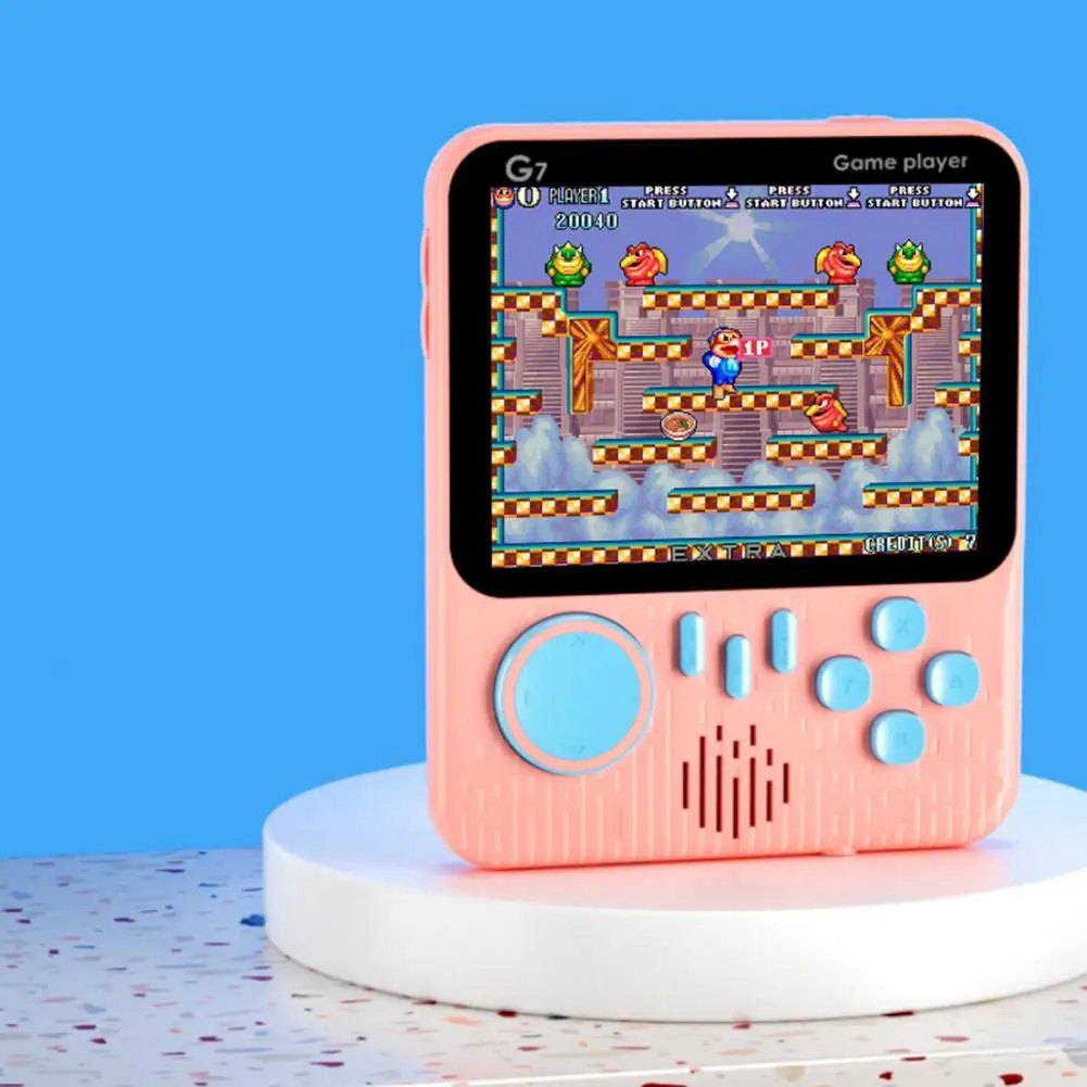 Built-in 666 Games Macaron Color Portable Retro Video Game Console for Travel