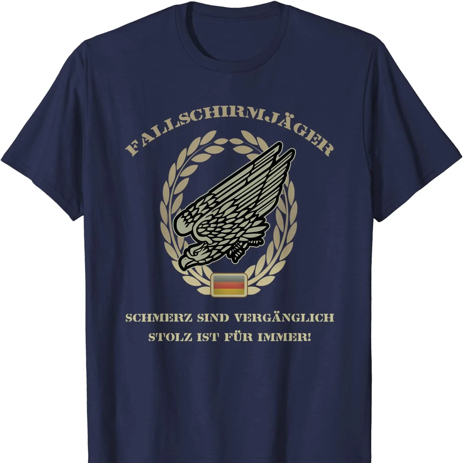Paratrooper Badge Eagle German Army Soldier Gift T Shirt. Short Sleeve 100% Cotton Casual T-shirts Loose Top Size S-3XL