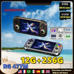 ANBERNIC RG477M Retro Handheld Game Video Player Console 4.7-inch LTPS OCA Android 14 Bluetooth WIFI 12G+256G PSP PS2 RG 477M