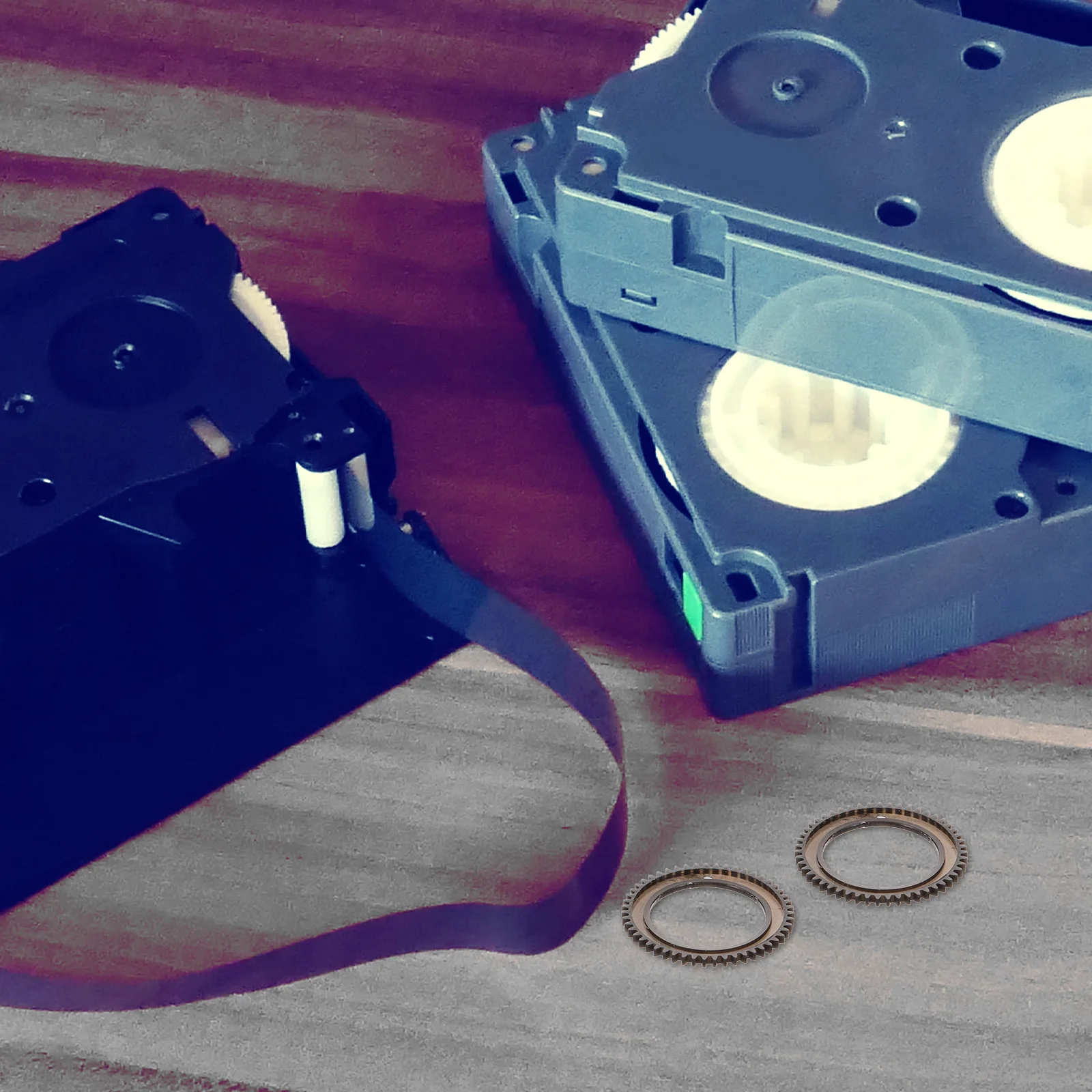 

2 Pcs Cassette Deck Wheel Pulley Roller Gear Plastic Machine Accessories for Recorder Reliable Performance