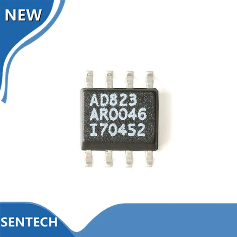 5 PIECES PER LOT - Brand new, original AD823ARZ-R7 SOIC-8 16MHz rail-to-rail FET input operational amplifier chip