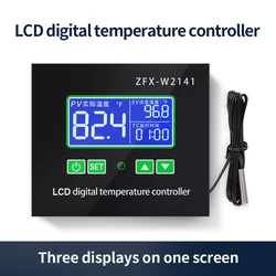 AC 220V Digital LED termostato regolatore incubazione riscaldamento raffreddamento regolatore di temperatura Time Switch relè di controllo ZFX-W2141