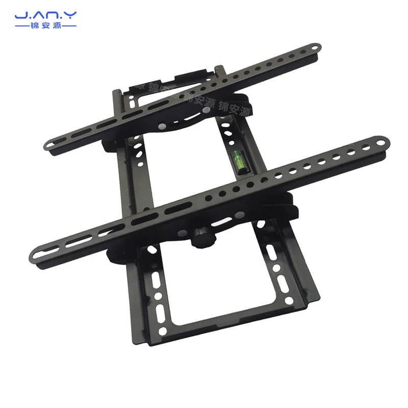 Universal Rack Display LCD, 26-55 Polegada, Suporte Integrado, Montagem na Parede TV, Ajuste de Parede, Espessamento