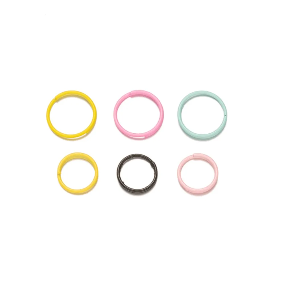 100/200/500Pcs 8 10mm Candy Color Metal Jump Rings Split Double Ring Connectors DIY Necklace Bracelet Keychain Jewelry Making